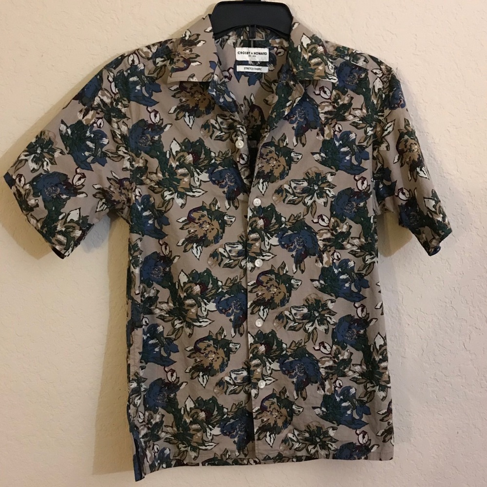 Floral Pattern Button Down Short Sleeve - image 1
